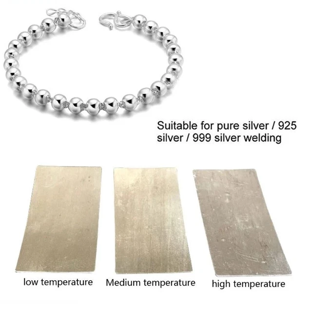 Soudure Feuille Argent 1pcs 40x19mmx0.5mm Accessoires Formant Marquage