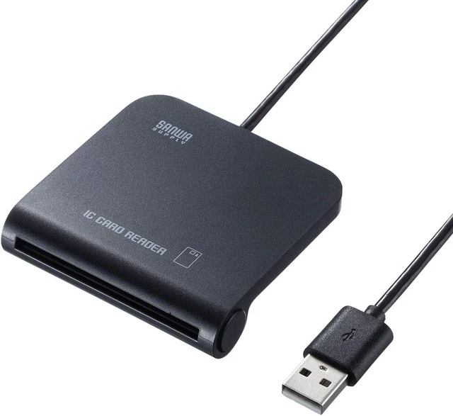 Sanwa Supply ADR-MNICU2 Contact IC Card Reader/Writer USB Connection Supports