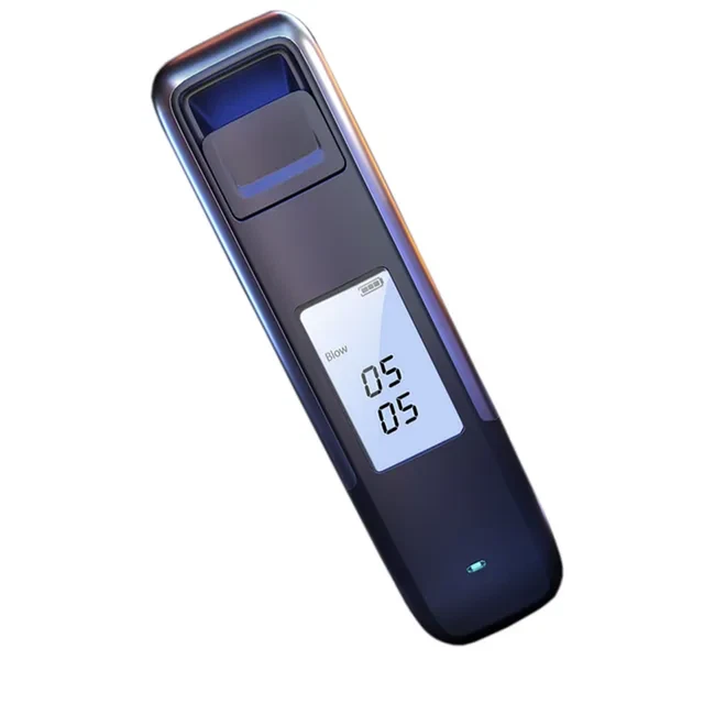 Pantalla digital portátil sin contacto probador de alcohol con soplador de aire USB