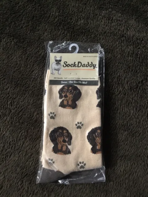 Sock Daddy Dachshund Unisex Novelty Pet Lover Dog Socks 1 Pair