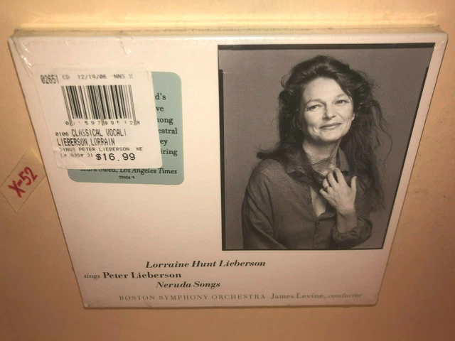 Lorraine Hunt Lieberson sings Peter Lieverson NERUDA SONGS CD Boston Symphony Or