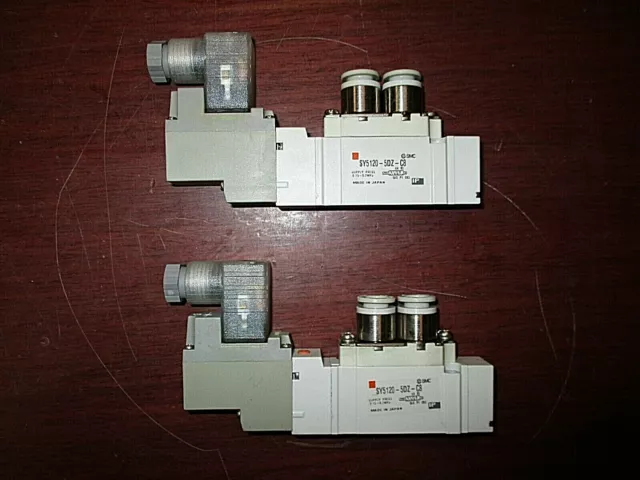 SMC SY5120-5DZ-C8 Solenoid Valve (Lot of 2) "NEW"