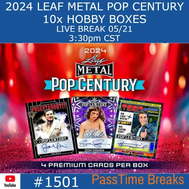 CARL SANDBURG 2025 LEAF METAL POP CENTURY 10x Hobby Box PLAYER BREAK