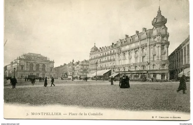 CPA-Carte postale-  France - Montpellier - Place de la Comédie (CPV1182)