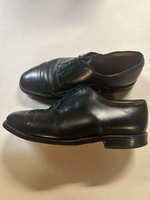 allen edmonds byron Cap Toe Shoes Men’s Size 9 1/2 Black