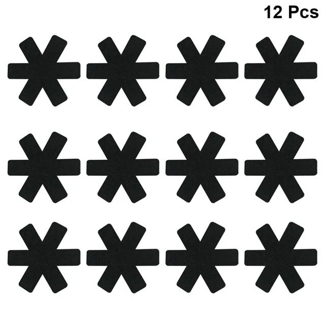 12 piezas separador de sartenes almohadilla de olla protección para vajilla para apilar reversidores de sartenes