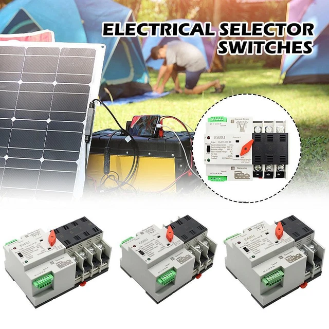 PV SOLAR AUTOMATIC Transfer Switch 24P 100A 110V/220V Solar To Grid