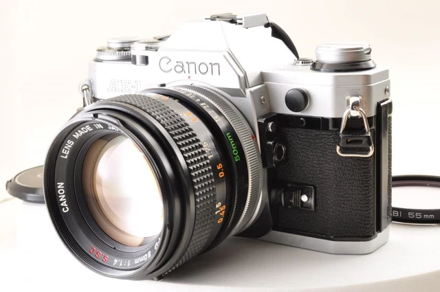 CANON AE-1 SILVER / Lens FD 50mm f/1.4 S.S.C. Exc+5 SLR Z3169