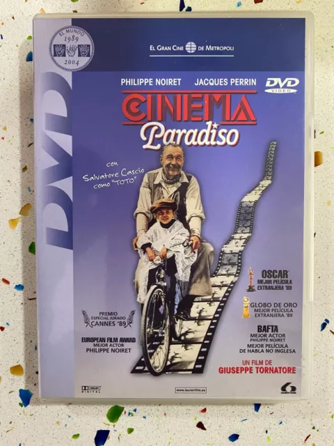 Cinema Paradiso DVD Philippe Noiret Jacques Perrin Salvatore Cascio Espagnol Gr