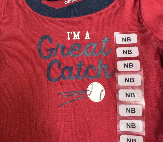 Carters Baby Boy Great Catch 3 piece outfit size Newborn New