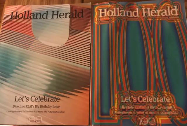 100 Years Klm Royal Dutch Airlines Holland Herald Inflight Magazine October 2019