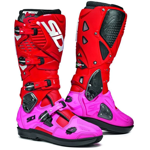 Sidi Crossfire 3 Srs Prado Ltd. Rouge Rose Botte - Nouveau! Livr. gratuite!