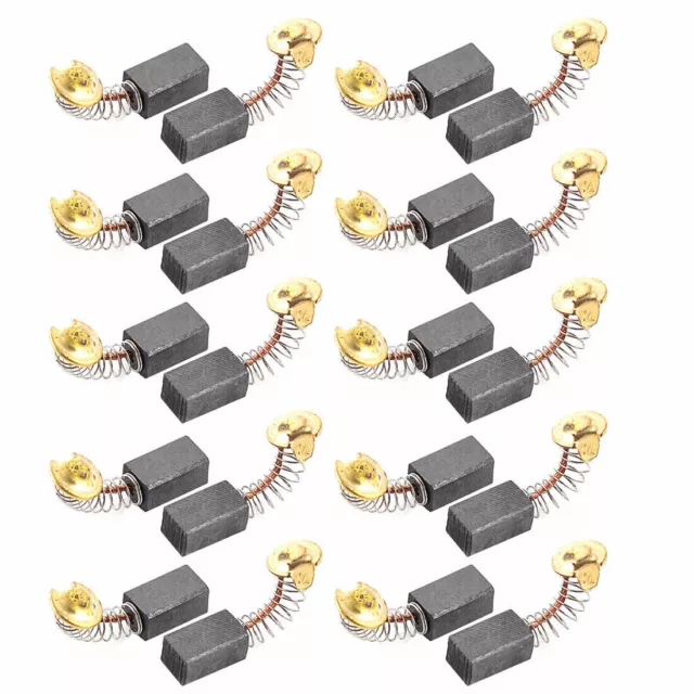10 Pack 31/64" x 19/64" x 4/15" 999021 Spring Carbon Brushes for Hitachi Motor