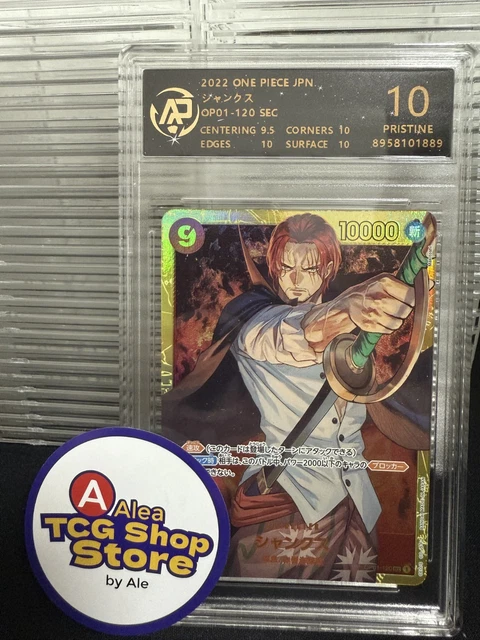 Secret Parallel SP Card Shanks One Piece Card Game - Shanks OP01-120 SEC  Parallel Secret Rare Japanese Card One Piece Card Shanks