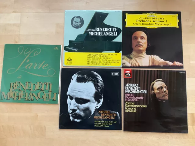 Arturo Benedetti Michelangeli Konvolut 5 Lp,s sehr rar Bestzustand