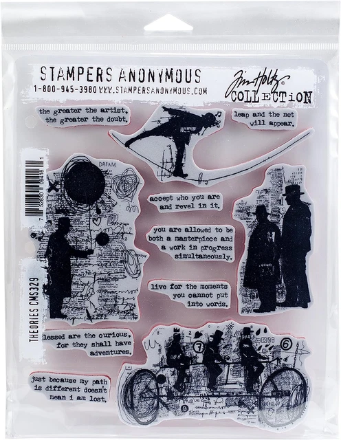 Tim Holtz Cling Mount Stamps - Theories