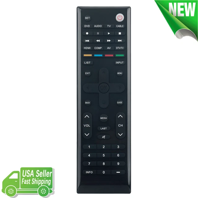 VUR11 Replacement Remote Control for Vizio TV E420VA E371VA E421VA E550VA E470VA
