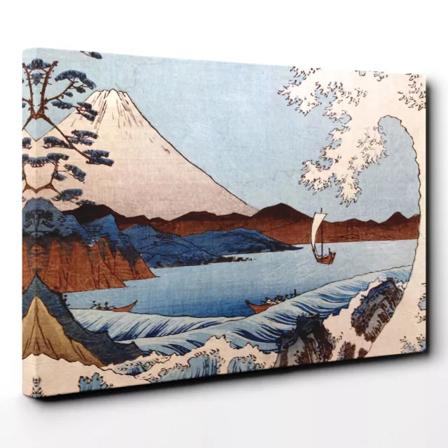Hiroshige Japanese Oriental View Of Mt Fuji Canvas Wall Art Print Framed Picture 2