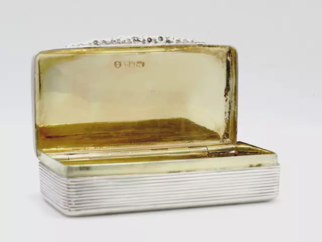 Ancien Début 19th Siècle Argent Sterling Tabac Boîte Poinçonné Thomas Shaw 1832