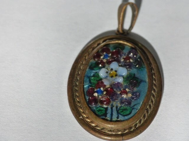 Pendentif Vintage En Métal Forme Trèfle - Collier Ancien