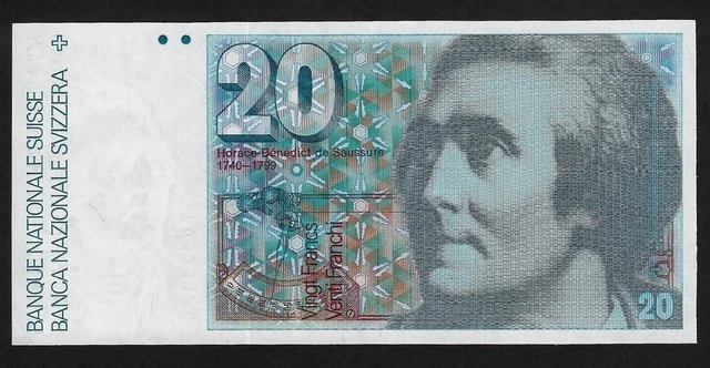 Switzerland  20  Francs 1992  Pik- 55   Gem Unc