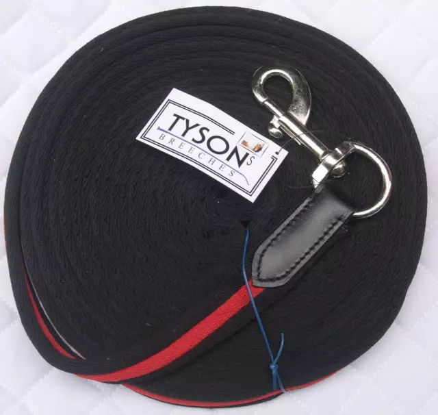 Longierleine Longe Softlonge Soft Schwarz Royalblau 8 Meter Tysons longieren