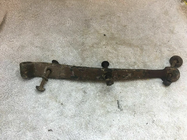 12 Inch Antique Barn Strap Hinge Hand Forged Wrought Iron