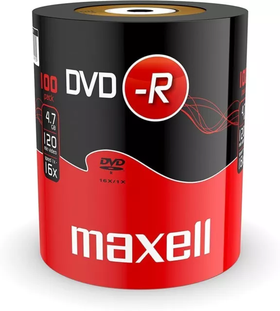 Maxell DVD-R 5/10/20/30/40 Pack Blank Discs Recordable DVD 16x 4.7GB 120 Mins PC