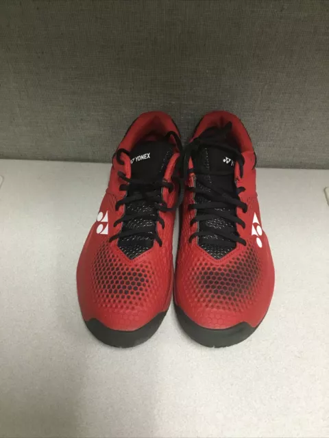 Zapato de tenis Yonex Eclipsion2 cojín eléctrico rojo/negro talla 11 usado 1 vez 45.