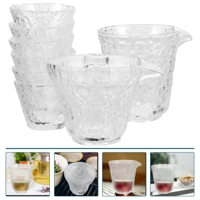 1 Set Glass Tea Cups Tea Brewing Kit Tea Serving Teacups Glass Teaware Tea