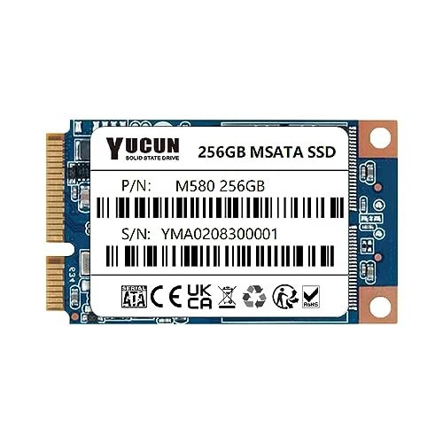 YUCUN MSATA III Disque Flash SSD 256 Go Interne Solid State Drive 256GB