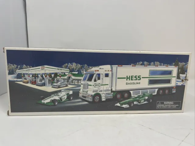 2003 HESS Toy Truck and Racecars New in Box