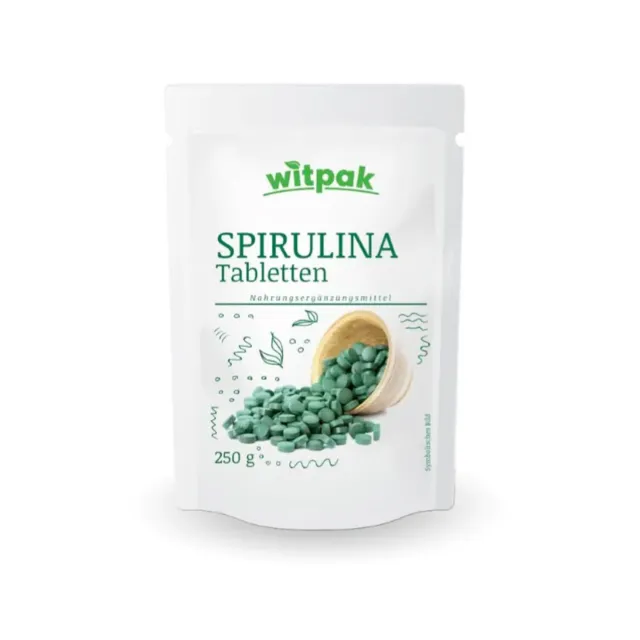 Spirulina Orgánica 100% (Arthrospira platensis, Detox, Inmune), 1000 comprimidos