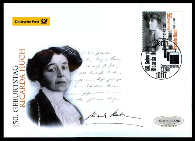 FDC 3093 (2014) - Ricarda Huch