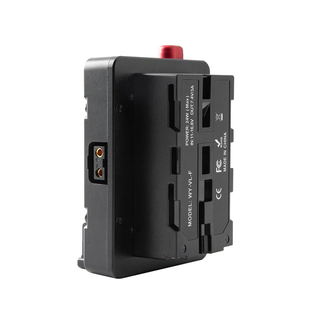 Placa de montaje de fuente de alimentación para --V/V-Mount batería en NP-F NP-F960 NP-F970, D-Tap B7T9