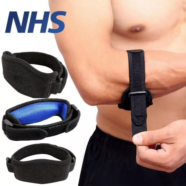 Tennis Elbow Support Strap Brace Arm Compression Arthritis /Golf Pain Relief UK