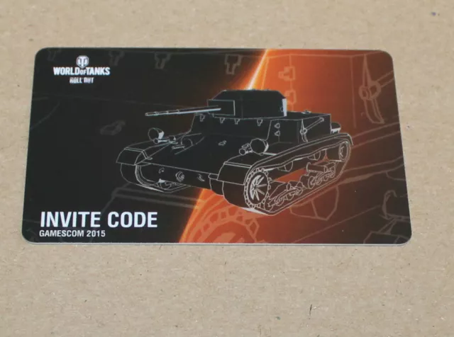 Gamescom 2015 World of Tanks Roll Out  Invite Code