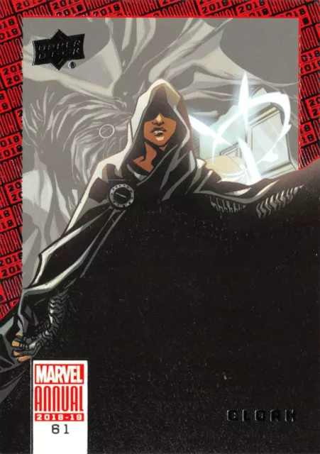 CLOAK / 2018-2019 MARVEL ANNUAL (Upper Deck) BASE Trading Card #61