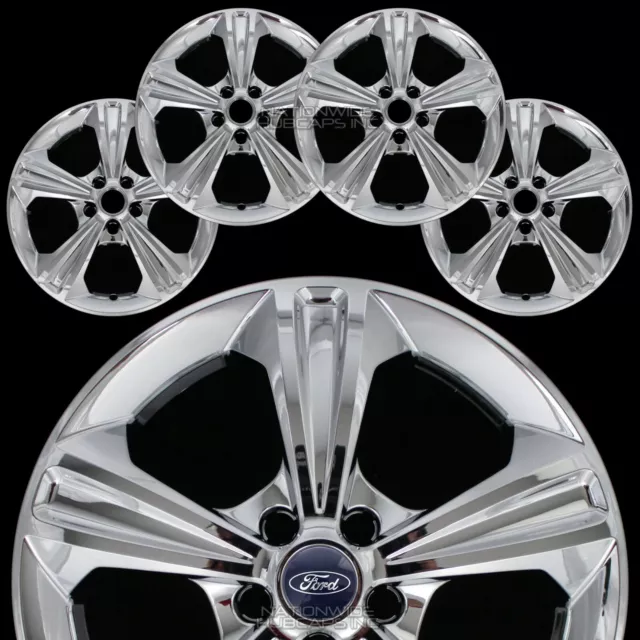4 New 2013-16 Ford Escape 17" Chrome Wheel Skins Hub Caps Full Alloy Rim Covers
