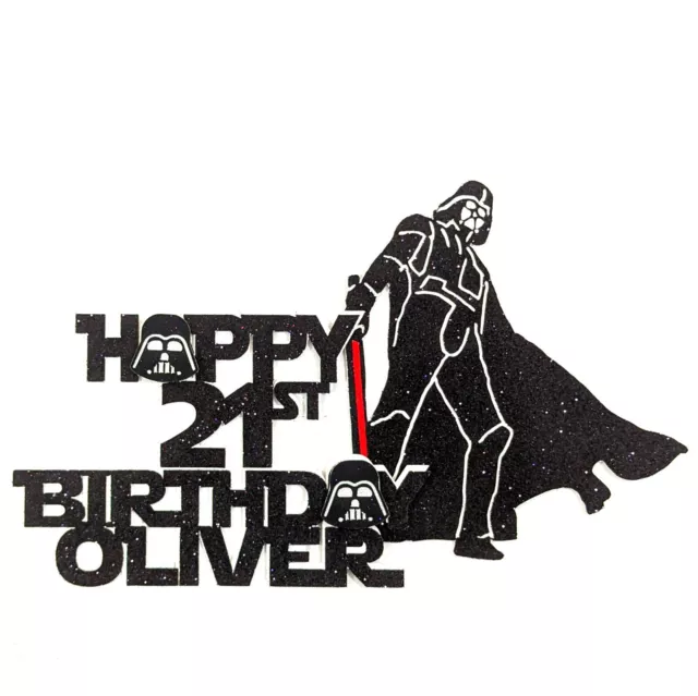 Star Wars Cake Topper Personalised Storm Trooper Darth Vader Free Delivery