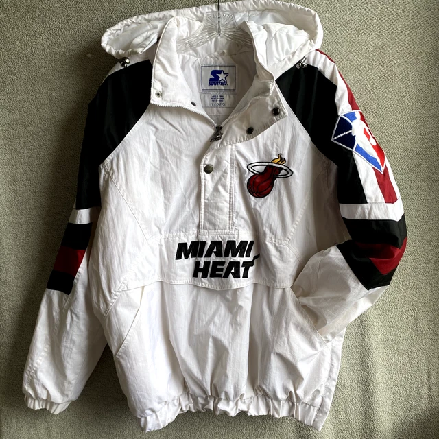 Starter Nba Miami Heat Mens Hooded Coat Large White Black Red The Pro Iii 75 Starter Nba Miami Heat Mens Hooded Coat Large White Black Red The Pro Iii 75