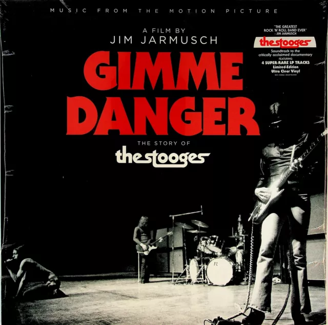 THE STOOGES Gimme Danger Soundtrack LP NEW Clear Vinyl 2021 IGGY POP Rare Tracks