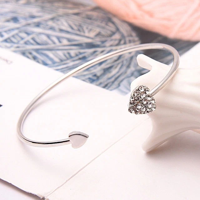 Women Silver Plated Colorful Crystal Beaded Bracelet Earrings Pendant Necklace