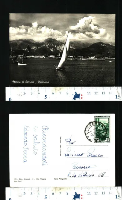 Marina Di Carrara (Ms) Fraz. - Panorama - Anno 1953 Ottima Conservazione - 54617