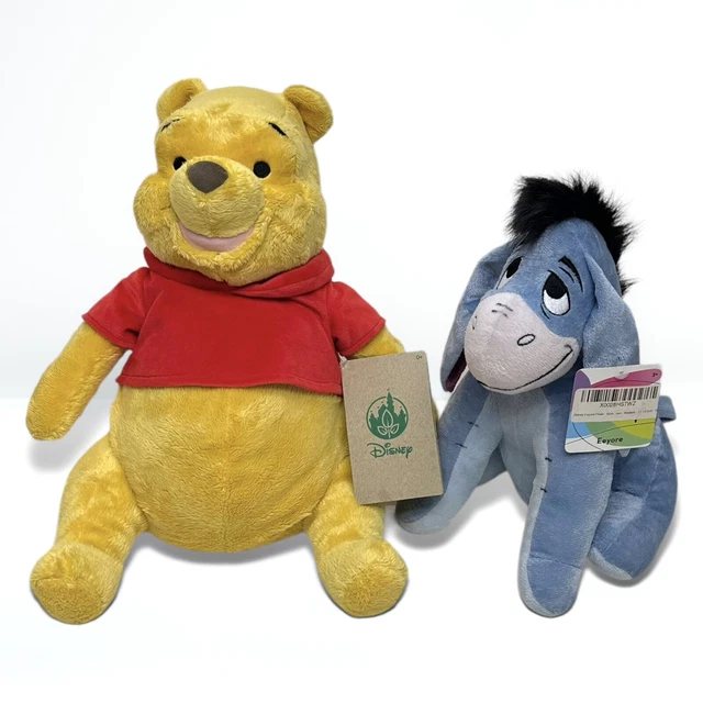 DISNEY STORE 16” Winnie The Pooh & Just Play 11.5 DISNEY STORE 16” Winnie The Pooh & Just Play 11.5