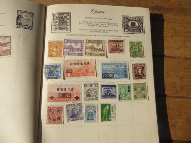Vintage Royal Mail Stamp Album containing 360 World Stamps - Some old