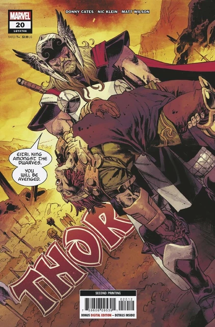 Thor (2020) #20 NM 2nd Printing Nic Klein Variant Cover 1st God of Hammers