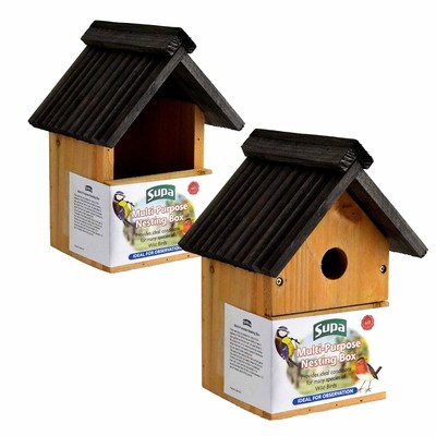 Robin Oiseau Nichoir en Bois Nichoirs Wild Birdhouse Robin Sparrow 