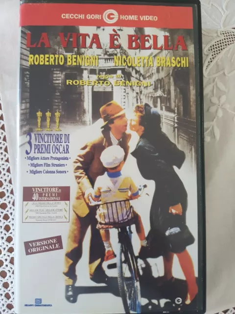 La Vita È Bella Film 1997 Roberto Benigni VHS Videocassetta