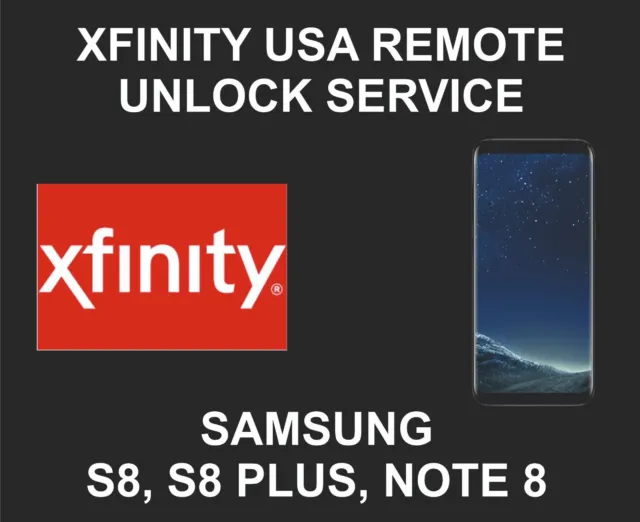 Samsung Unlock Service, Samsung S8, S8 Plus, Note 8, 7x